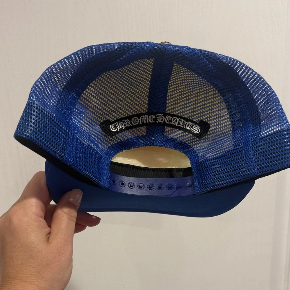 Chrome Hearts Blue White and Red Trucker Hat - Picture 3 of 6